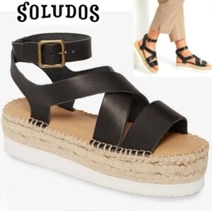 Soludos espadrille platform sandals size 10 by anthropologie